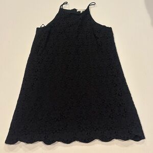 Monteau Los Angeles Black Lace Floral Shift Dress Women’s Size Large